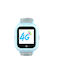 Wonlex Kinder Digitaluhr mit GPS und Kautschuk/Plastik Armband Hellblau