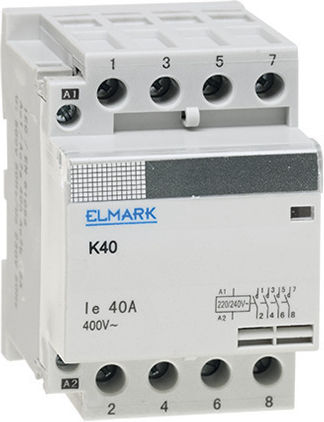 Elmark K40 Phase 2-Pole Power Relay 40A 230V 23423