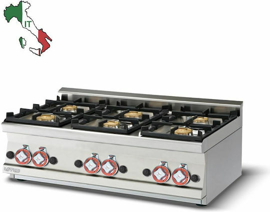Lotus PCT-610G Εστία Υγραερίου Εξαπλή 27kW 100x60x28cm