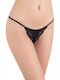 Milena by Paris Women's String with Lace Black