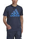 Adidas Herren T-Shirt Kurzarm Marineblau