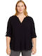 Tunic with 3/4 Sleeve Black