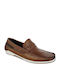 Leder Herren Mokassins in Tabac Braun Farbe