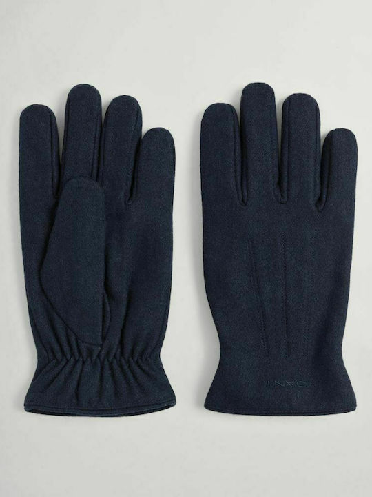 Gant Melton Navy Μπλε Ανδρικά Μάλλινα Γάντια