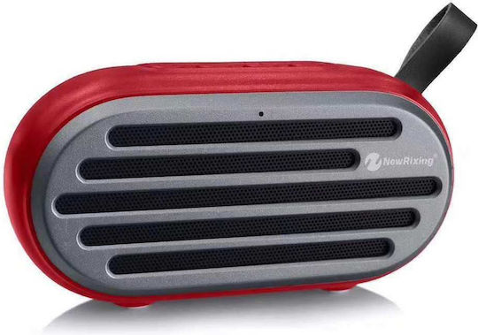 New Rixing NR-105 Bluetooth Speaker 3W with Radio and Battery Life up to 20 hours Red