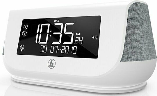HAMA Ceas De Masă Digital Din Plastic Cu Ceas Deșteptător Și Radio Alb 00054231