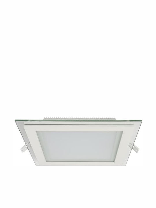 Elmark Square Recessed LED Panel 18W with Warm White Light