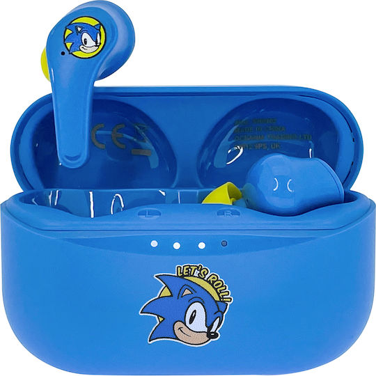 OTL SEGA Sonic the Hedgehog In-Ear Bluetooth-Freisprecheinrichtung Kopfhörer mit Ladeetui Blau
