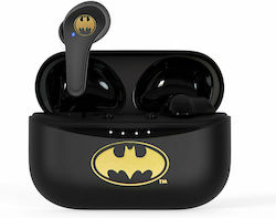 OTL DC Comics Batman In-ear Bluetooth Handsfree Căști cu Carcasă de Încărcare Negrα