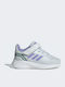 Runfalcon 2.0 I Kids Sports Shoes Running with Hoop & Loop Closure Blue Tint / Light Purple / Pulse Mint