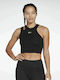Reebok Myt Women's Athletic Crop Top Sleeveless Black