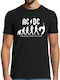 Evolution of Rock T-shirt AC/DC Schwarz 7201