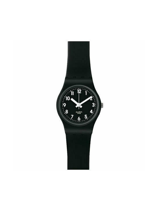 Swatch New Core Ρολόι με Μαύρο Καουτσούκ Λουράκι