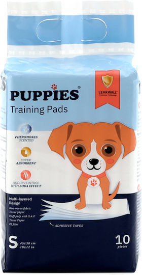 Puppies Επιδαπέδια Πάνα Σκύλου με Αυτοκόλλητο 10τμχ