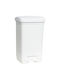Viomes Waste Bin Waste Plastic with Pedal White 40lt 1pcs