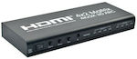 CVT-414 HDMI MATRIX 4X2 με 4 Input and 2 Output, 4Κ, MINI JACK, TOSLINK