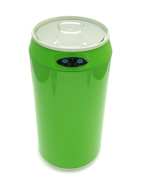 Ecosales Trendy Bear Κάδος Απορριμμάτων από Ανοξείδωτο Ατσάλι Πράσινος 12lt