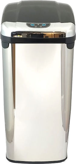 Ecosales Ecosales Classic Trash Bin made of Inox Steel with Sensor Silver 30lt