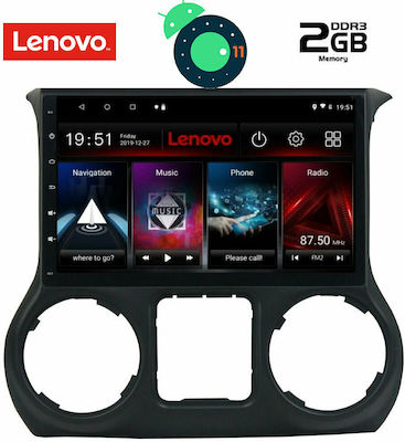 Lenovo Ηχοσύστημα Αυτοκινήτου για Jeep Wrangler 2007-2017 (Bluetooth/USB/WiFi/GPS) με Οθόνη Αφής 10.1"