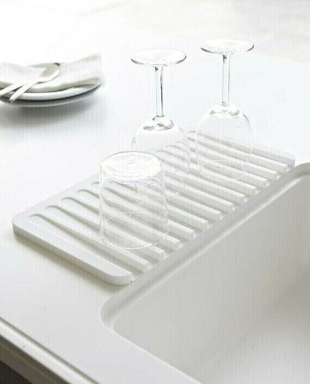 Yamazaki Suprafață De Uscare Din Silicon Alb 38x20cm Yamazaki Suprafață De Uscare Din Silicon Alb 38x20cm