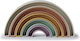 Mushie Stacking Toy 3D Rainbow for 10++ Months