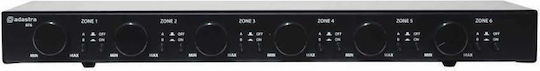 Adastra AT6 Integrated Commercial Amplifier 6 Zone 30W/100V Black