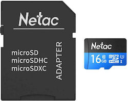 Netac P500 Standard microSDHC 16GB Clasa 10 U1 UHS-I cu adaptor
