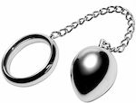 Dream Love Metal Hard Cock Ring 45mm & Chain Bead