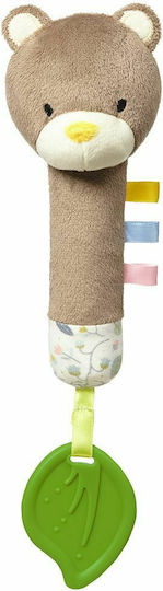 Babyono Teddy ο Κηπουρός Μασητική Κουδουνίστρα Οδοντοφυΐας από Ύφασμα για 3 m+