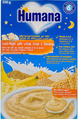 Humana Babycreme Good Night With Whole Grain & Banana für 6m+ 200gr