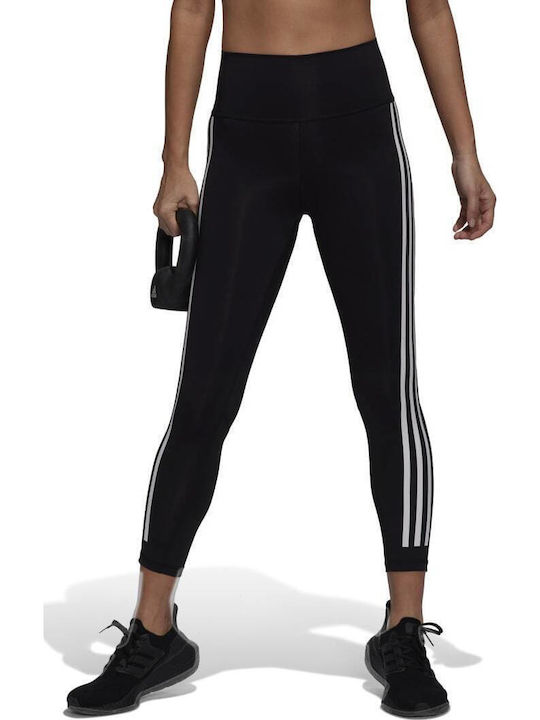adidas Optime Icons 7/8 Training Women's Cropped High Waist Black Leggings