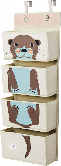 3 Sprouts Nursery Wall Banner Otter Turquoise