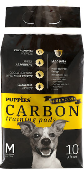 Puppies Premium Dog Floor Diaper with Activated Carbon 60x40cm 10pcs