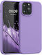 KWmobile Rubberized Back Cover Silicon violet p...