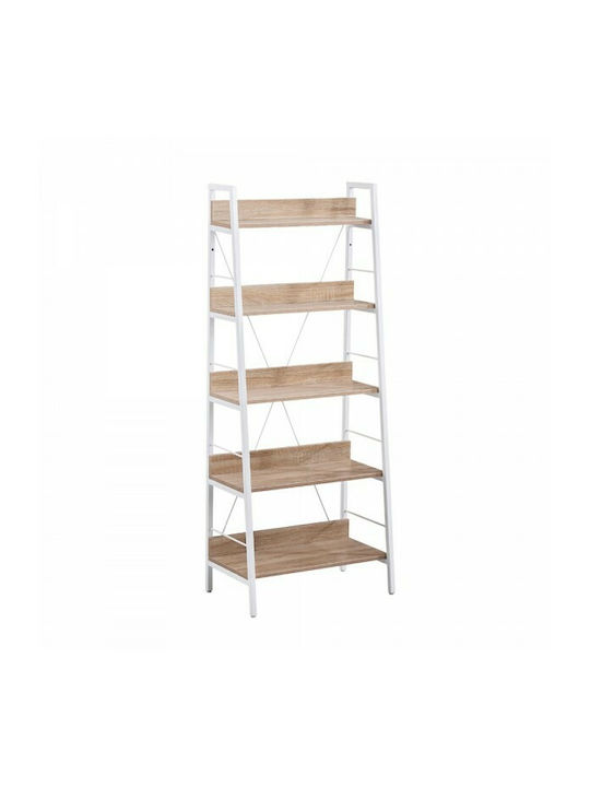 Bookshelf One Step Up Sonoma / White 60x35x117cm
