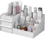 Cosmetic Cosmetic Cosmetic Organizer Case White 27x15,5x11,5cm