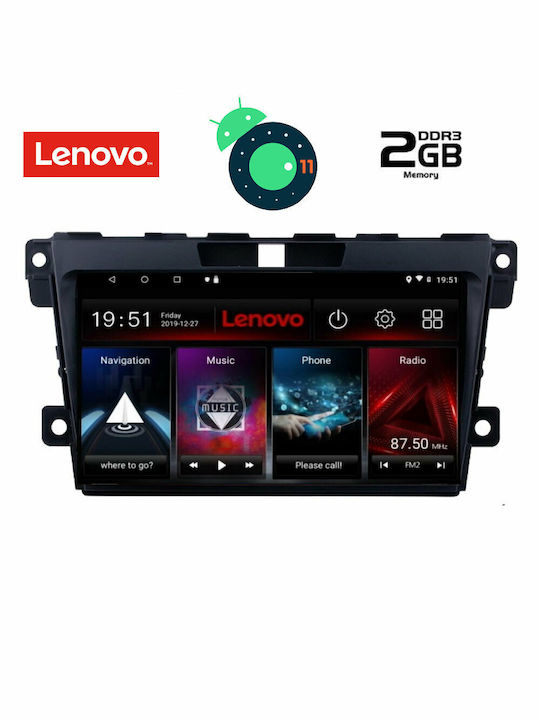 Lenovo Sistem Audio Auto pentru Audi A7 Mazda CX-7 2007+ (Bluetooth/USB/AUX/WiFi/GPS/Apple-Carplay/Partitură) cu Ecran Tactil 9" DIQ_LVB_4389