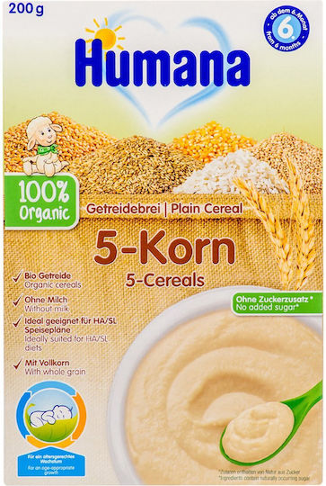 Humana Baby Cream 5 Cereals No Added Sugar 200gr for 6+ Months