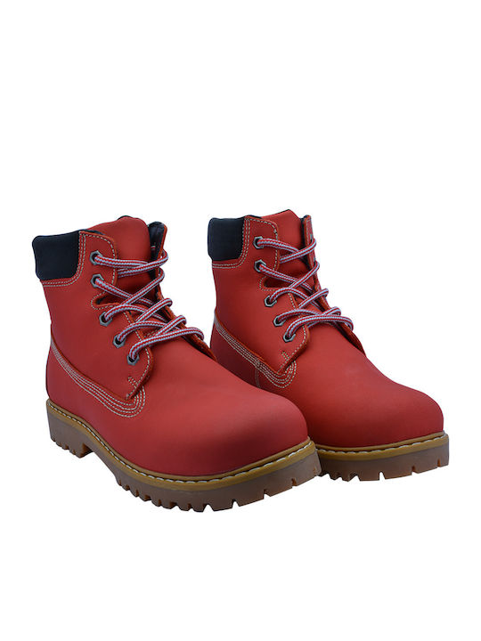 Adam's Shoes Ankle Boots Red