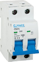 Elmark 2-Poles Automatic Circuit Breaker 2A 41202N