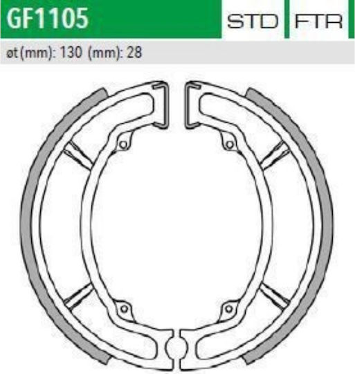 Newfren Brake Pads Yamaha Crypton X 135 for Ktm LC2 Yamaha Crypton-X 135 / Crypton / TT / XT / DT / TW / XV 250 Virago