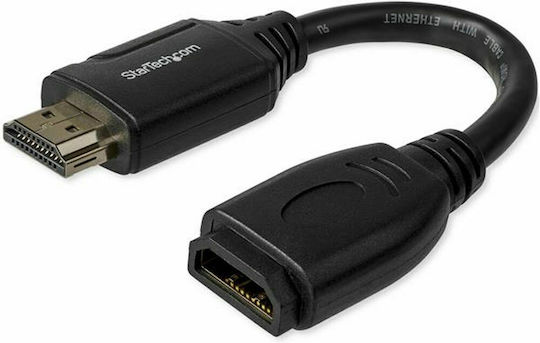 StarTech Cablu HDMI De Sex Masculin - HDMI De Sex Feminin 0.15m Negru