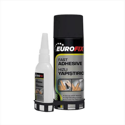 Eurofix Υγρή Κόλλα Στιγμής Fast Adhesive Μεγάλου Μεγέθους 200ml