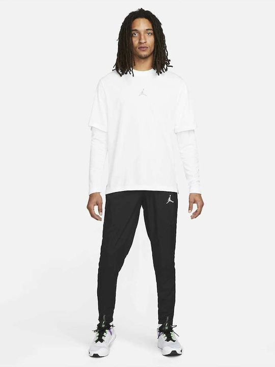 Football Sweatpants Dri-Fit Glossy with Elastic Black