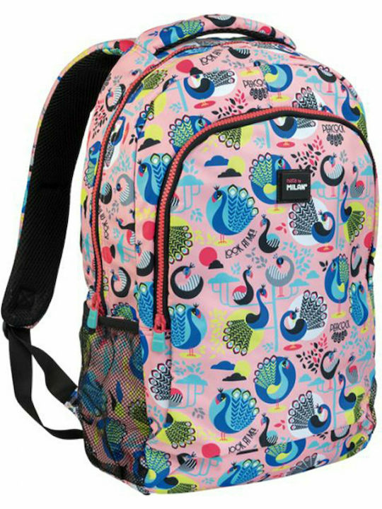 Milan Peacock 2 School Bag Backpack Elementary, Elementary Multicolored 21lt