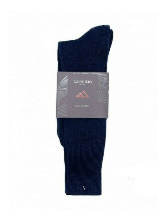 Tzelatis Einfarbige Socken Blau 1Pack