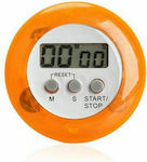 Timer digital timer, timer with alarm and countdown - LR44 OEM - Orange