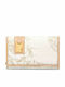 Large Leather Women's Wallet Classic White