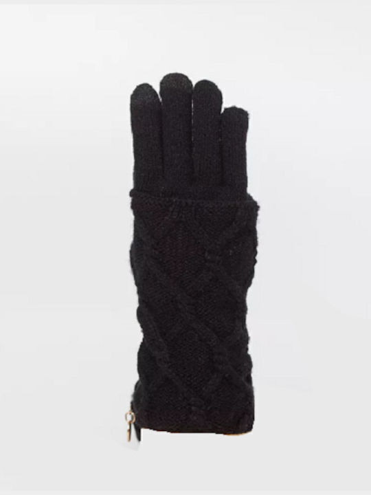 Fragola Μαύρα Γυναικεία Πλεκτά Γάντια