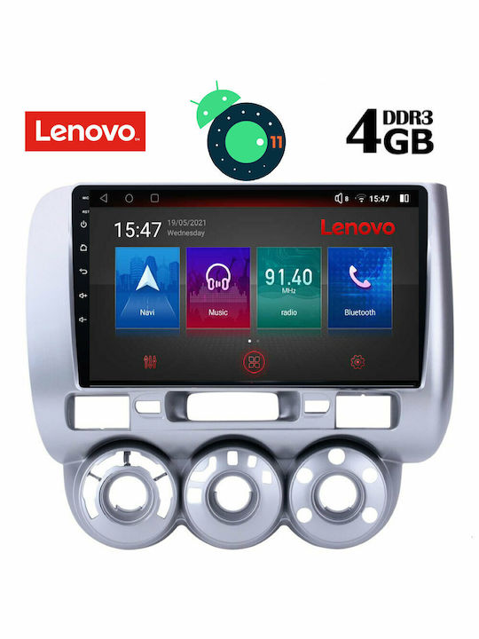 Lenovo Car-Audiosystem für Honda Jazz 2002-2008 mit A/C (Bluetooth/USB/AUX/WiFi/GPS/Apple-Carplay) mit Touchscreen 9" DIQ_SSX_9210AC